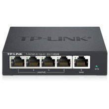  TP-LINK 48V标准POE供电路由器 支持AC管理一体 TL-R470GP-AC4口