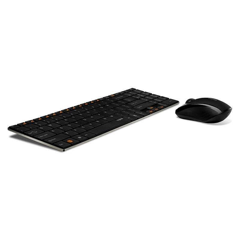 雷柏 9060 无线键鼠套装电脑键盘 （单位：套） 黑色
