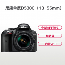 尼康(Nikon) D5300 单反套机（18-55mm)入门级 数码单反相机